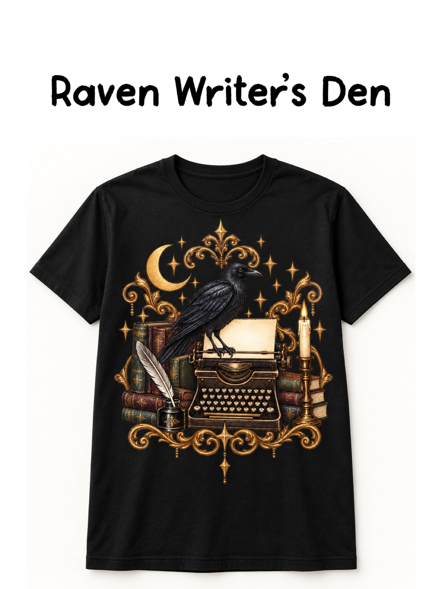 Raven Writer's Den Graphic Tee-140 Graphic Tees- Simply Simpson's Boutique is a Women's Online Fashion Boutique Located in Jupiter, Florida