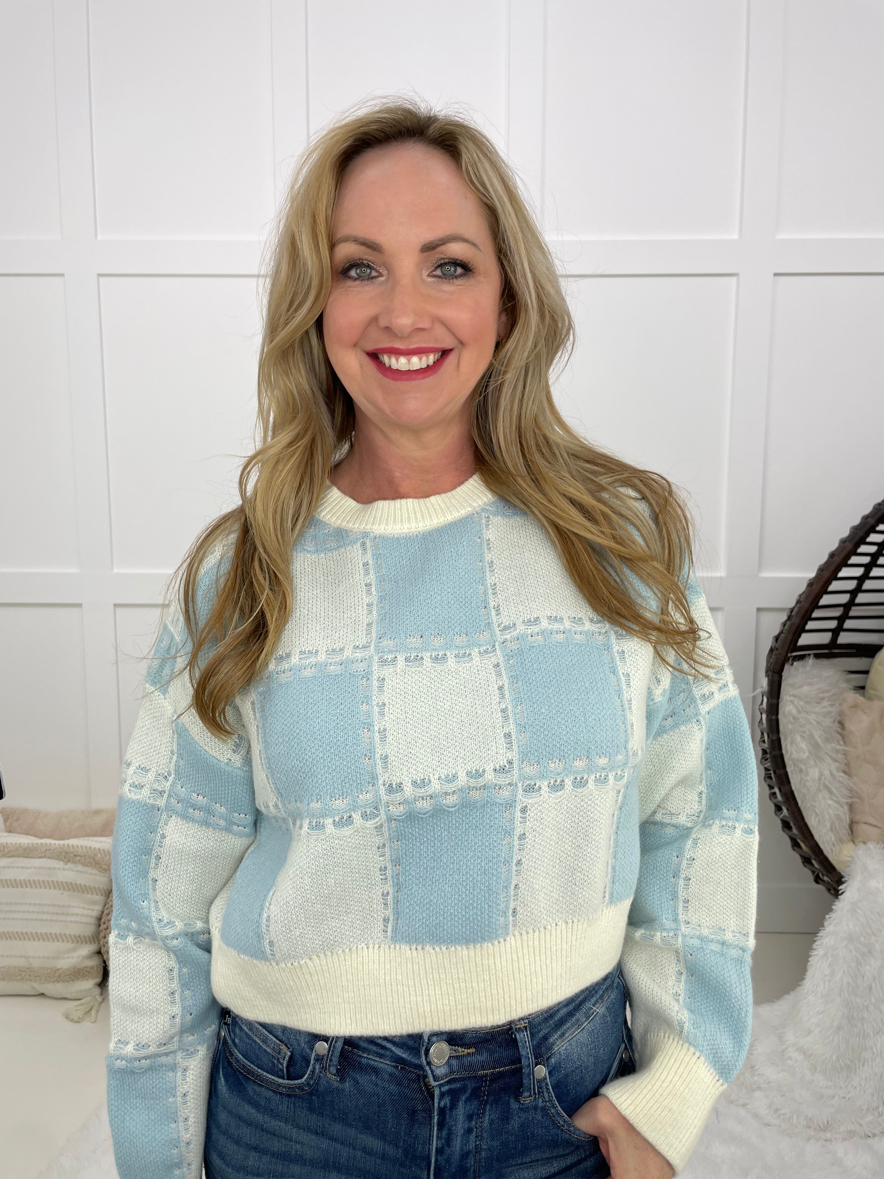 Blue Belle Sweater-150 Sweaters- Simply Simpson's Boutique is a Women's Online Fashion Boutique Located in Jupiter, Florida