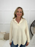 Creamy Coffee Long Sleeve Top-110 Long Sleeves- Simply Simpson's Boutique is a Women's Online Fashion Boutique Located in Jupiter, Florida