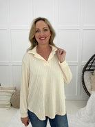 Creamy Coffee Long Sleeve Top-110 Long Sleeves- Simply Simpson's Boutique is a Women's Online Fashion Boutique Located in Jupiter, Florida