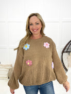 POL Flower Princess Sweater-150 Sweaters- Simply Simpson's Boutique is a Women's Online Fashion Boutique Located in Jupiter, Florida