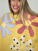 Sunshine Petal Patch Pullover