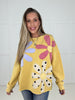 Sunshine Petal Patch Pullover
