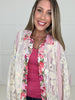 Pol Pink Mixed Print Floral Button Down Top