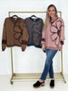 Blueberry Stitched in Bloom Pullover