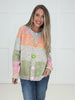 Flower Power Colorblock Cardigan-180 Outerwear- Simply Simpson's Boutique is a Women's Online Fashion Boutique Located in Jupiter, Florida