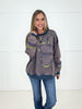 Blueberry Stitched in Bloom Pullover