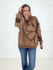 Mocha Stitched in Bloom Pullover