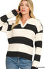 Sweet On You Striped Sweater-150 Sweaters- Simply Simpson's Boutique is a Women's Online Fashion Boutique Located in Jupiter, Florida