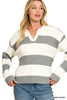 Sweet On You Striped Sweater-150 Sweaters- Simply Simpson's Boutique is a Women's Online Fashion Boutique Located in Jupiter, Florida