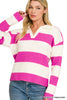 Sweet On You Striped Sweater-150 Sweaters- Simply Simpson's Boutique is a Women's Online Fashion Boutique Located in Jupiter, Florida