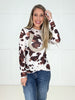 Happy Horseshoe Mesh Top-110 Long Sleeves- Simply Simpson's Boutique is a Women's Online Fashion Boutique Located in Jupiter, Florida
