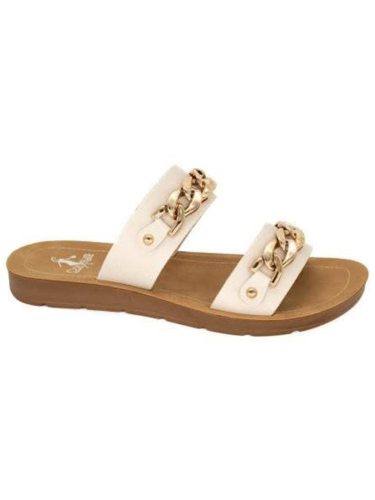 Corkys Ivory Seeing Double Sandals-260 Shoes- Simply Simpson's Boutique is a Women's Online Fashion Boutique Located in Jupiter, Florida