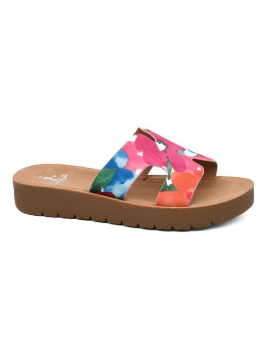 Corkys Floral Hold Please Sandals-260 Shoes- Simply Simpson's Boutique is a Women's Online Fashion Boutique Located in Jupiter, Florida