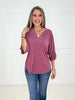 The Easy Does It V Neck Top