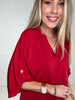 The Easy Does It V Neck Top