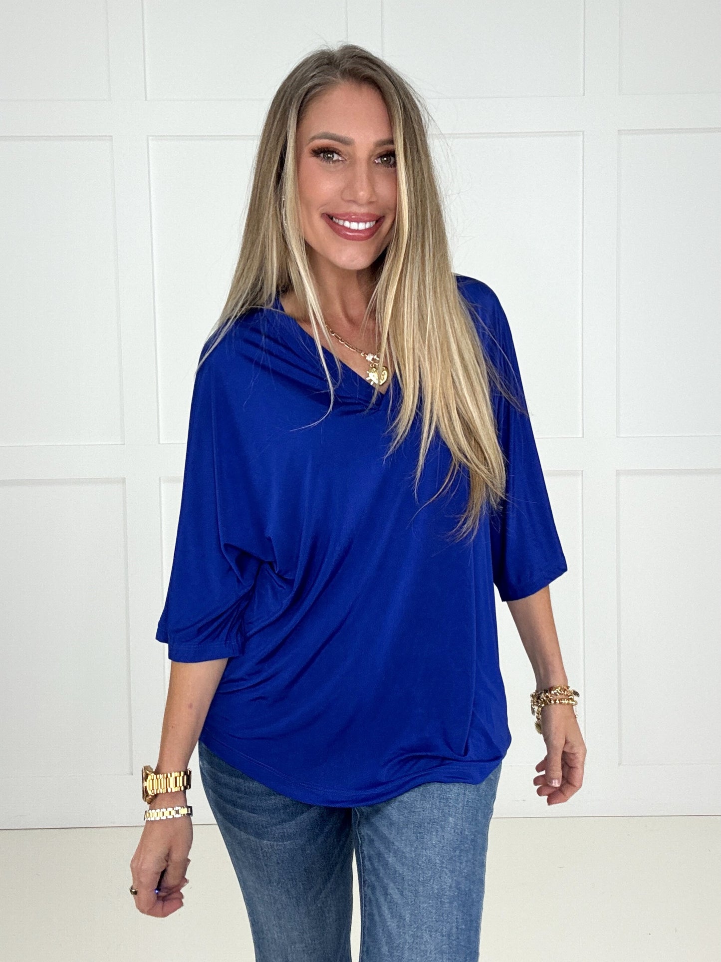 The Easy Does It V Neck Top