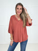 The Easy Does It V Neck Top
