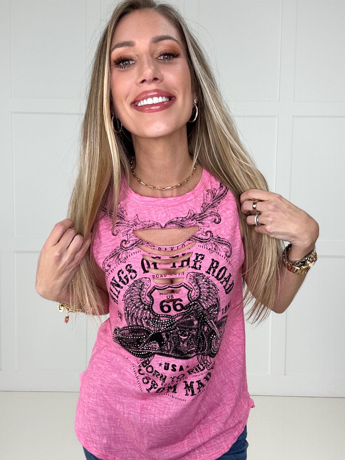 Rhinestone Rebel Top