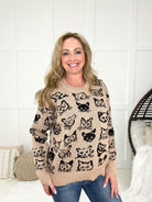 Artsy Cat Sweater-150 Sweaters- Simply Simpson's Boutique is a Women's Online Fashion Boutique Located in Jupiter, Florida