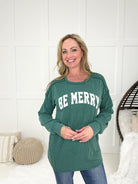 Be Merry Long Sleeve Top-110 Long Sleeves- Simply Simpson's Boutique is a Women's Online Fashion Boutique Located in Jupiter, Florida