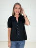 Black Swan Puff Sleeve Blouse-100 Short Sleeves- Simply Simpson's Boutique is a Women's Online Fashion Boutique Located in Jupiter, Florida
