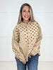Dot to Dot Distressed Button Down-110 Long Sleeves- Simply Simpson's Boutique is a Women's Online Fashion Boutique Located in Jupiter, Florida