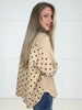Dot to Dot Distressed Button Down-110 Long Sleeves- Simply Simpson's Boutique is a Women's Online Fashion Boutique Located in Jupiter, Florida