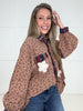Flowers & Flannel Button Down-110 Long Sleeves- Simply Simpson's Boutique is a Women's Online Fashion Boutique Located in Jupiter, Florida