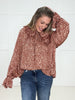 Spotted in Style Ruffle Satin Blouse-110 Long Sleeves- Simply Simpson's Boutique is a Women's Online Fashion Boutique Located in Jupiter, Florida