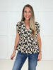 Ecru Allure Button Down Top