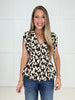 Ecru Allure Button Down Top