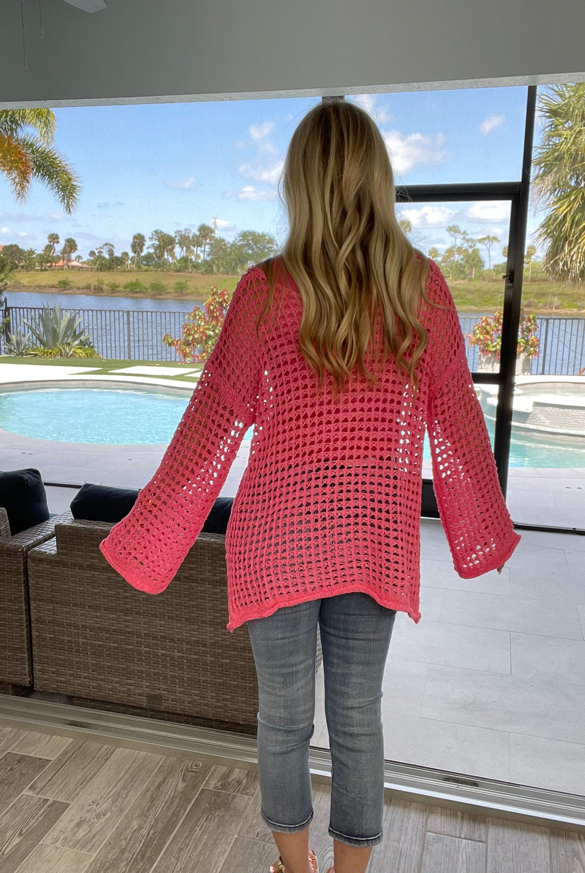 POL Love Story Open Knit Top-150 Sweaters- Simply Simpson's Boutique is a Women's Online Fashion Boutique Located in Jupiter, Florida