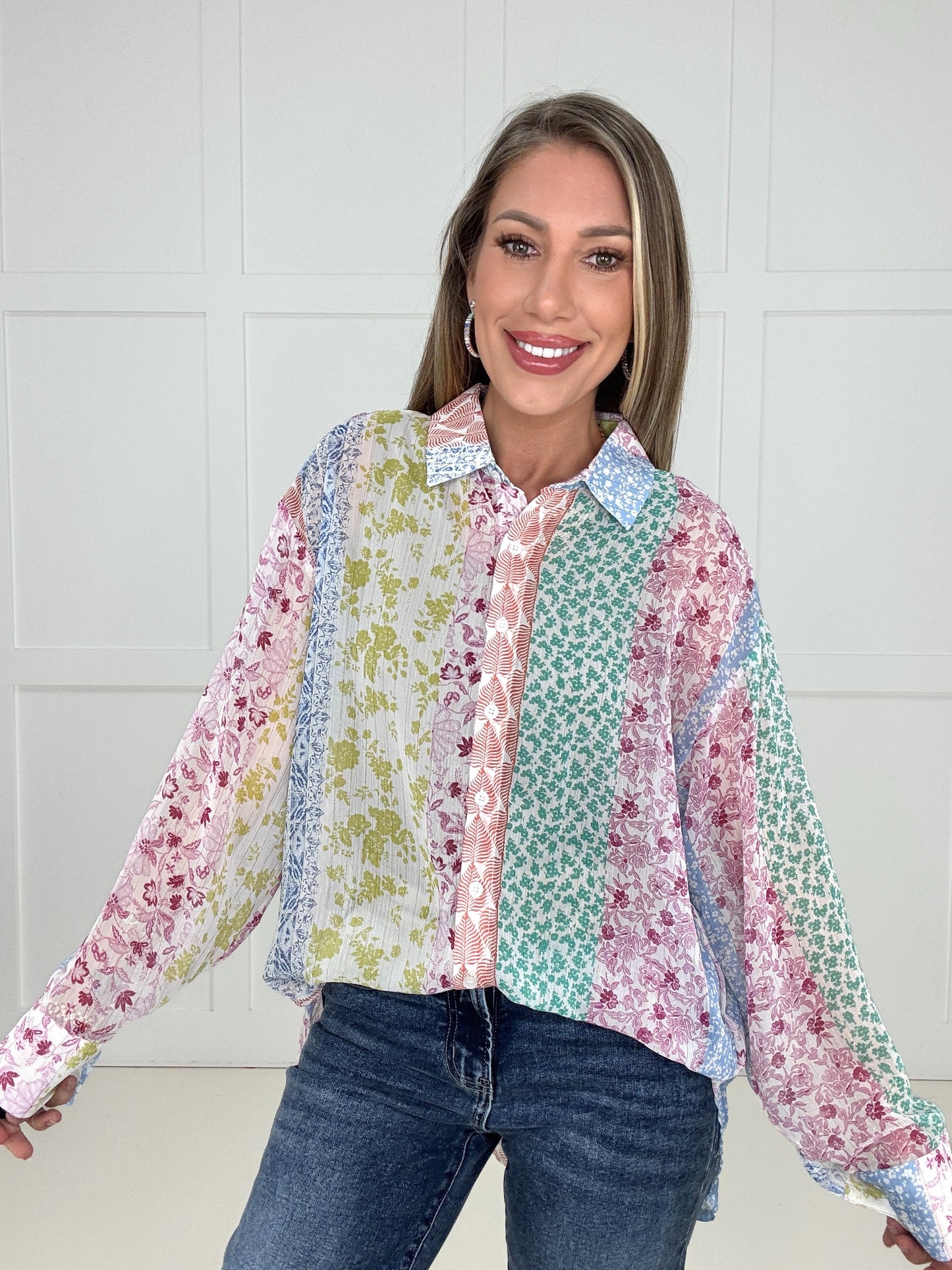 Free Spirit Florals Button Down