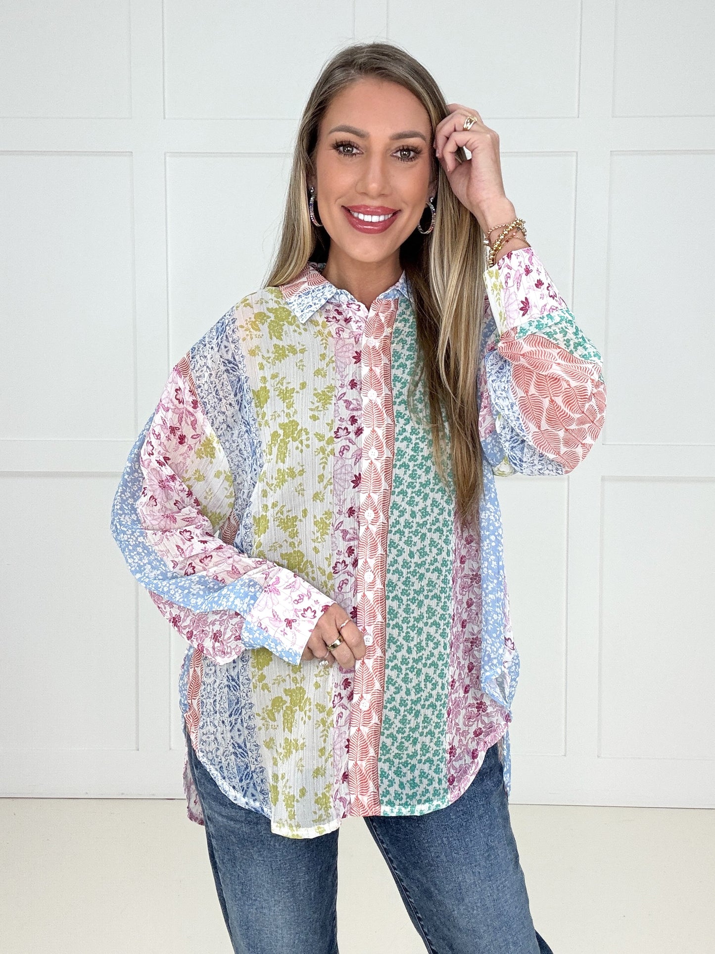 Free Spirit Florals Button Down