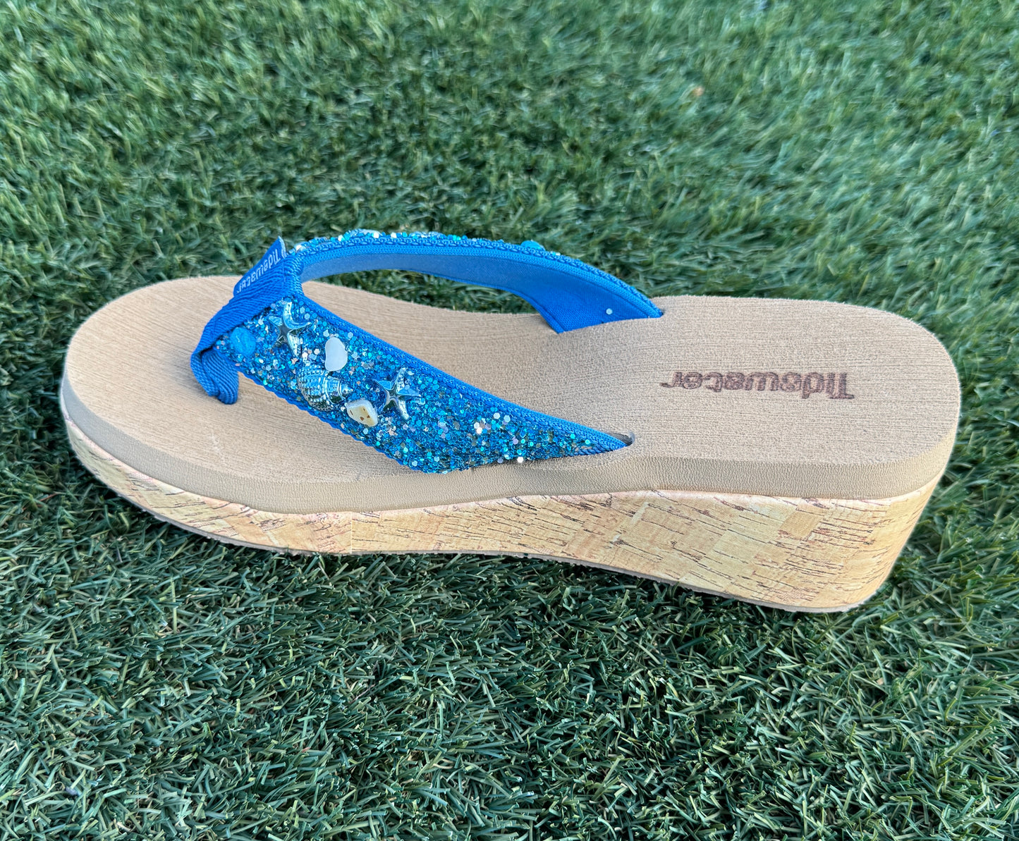 Shell Embellished Wedge Sandals Preorder-260 Shoes- Simply Simpson's Boutique is a Women's Online Fashion Boutique Located in Jupiter, Florida