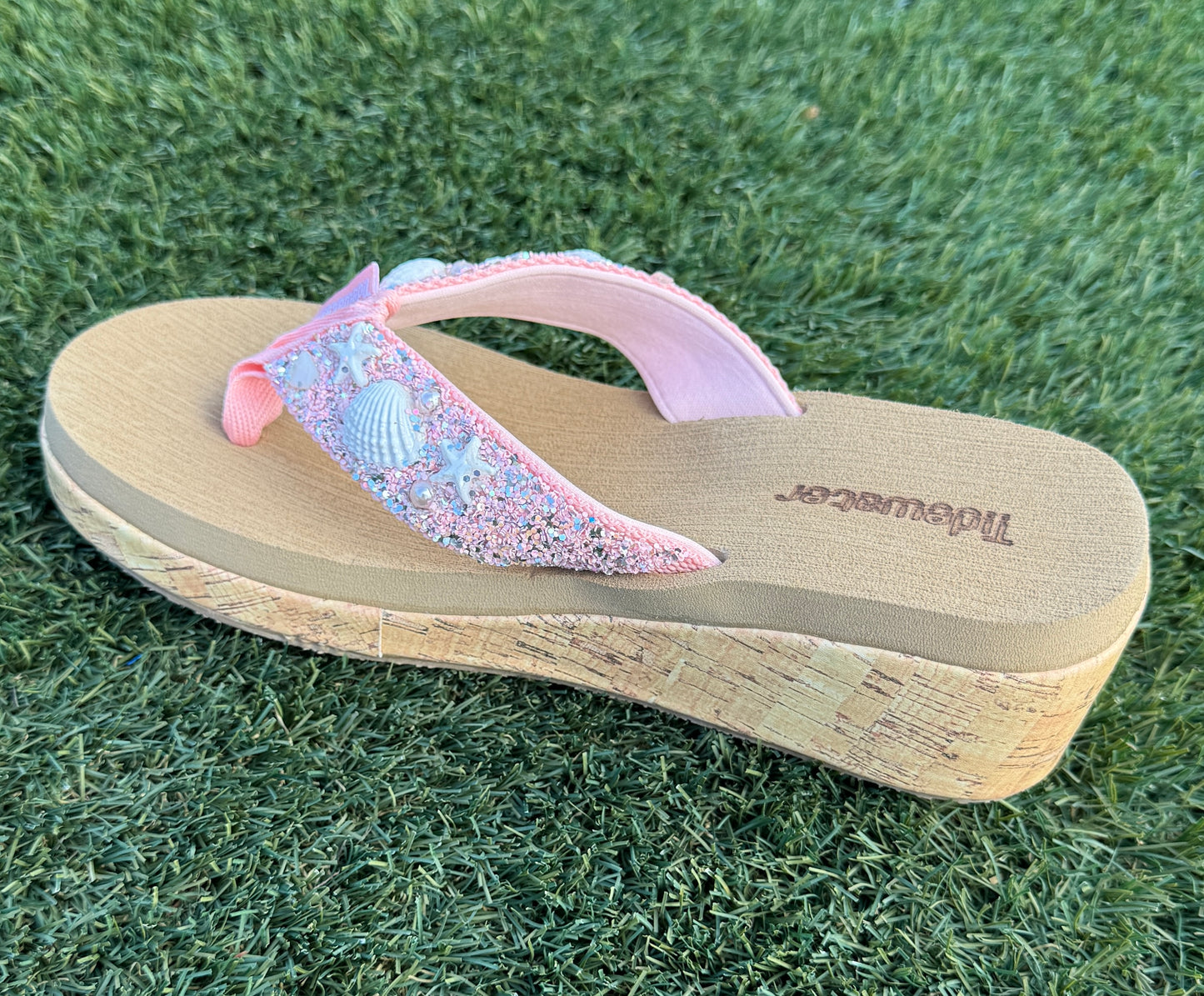 Shell Embellished Wedge Sandals Preorder-260 Shoes- Simply Simpson's Boutique is a Women's Online Fashion Boutique Located in Jupiter, Florida