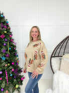 Sequin Gingerbread Sweatshirt-160 Sweatshirts- Simply Simpson's Boutique is a Women's Online Fashion Boutique Located in Jupiter, Florida