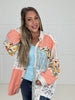 Pol Peach Wildflower Wishes Shacket-110 Long Sleeves- Simply Simpson's Boutique is a Women's Online Fashion Boutique Located in Jupiter, Florida