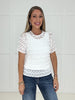 Lace and Grace Top-100 Short Sleeves- Simply Simpson's Boutique is a Women's Online Fashion Boutique Located in Jupiter, Florida