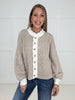 Latte Tessa Trim Cardigan-170 Cardigans- Simply Simpson's Boutique is a Women's Online Fashion Boutique Located in Jupiter, Florida