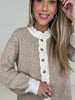 Latte Tessa Trim Cardigan-170 Cardigans- Simply Simpson's Boutique is a Women's Online Fashion Boutique Located in Jupiter, Florida