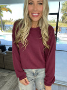 Solid Corded Sweatshirt-Sweatshirts- Simply Simpson's Boutique is a Women's Online Fashion Boutique Located in Jupiter, Florida