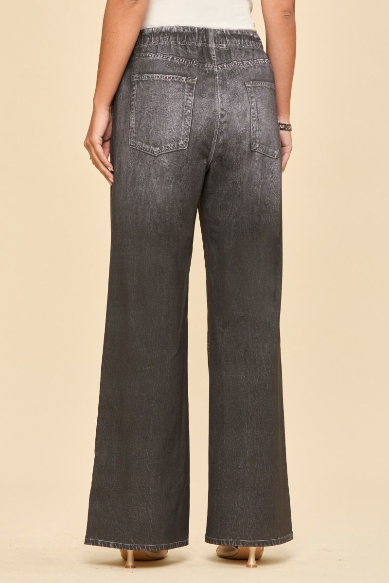 Dear Scarlett Charcoal Wide Leg Denim-210 Other Bottoms- Simply Simpson's Boutique is a Women's Online Fashion Boutique Located in Jupiter, Florida