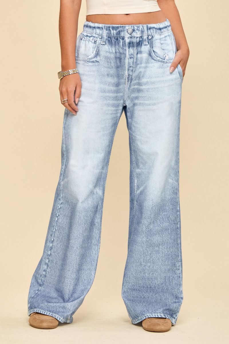 Dear Scarlett Light Wash Wide Leg Denim-210 Other Bottoms- Simply Simpson's Boutique is a Women's Online Fashion Boutique Located in Jupiter, Florida