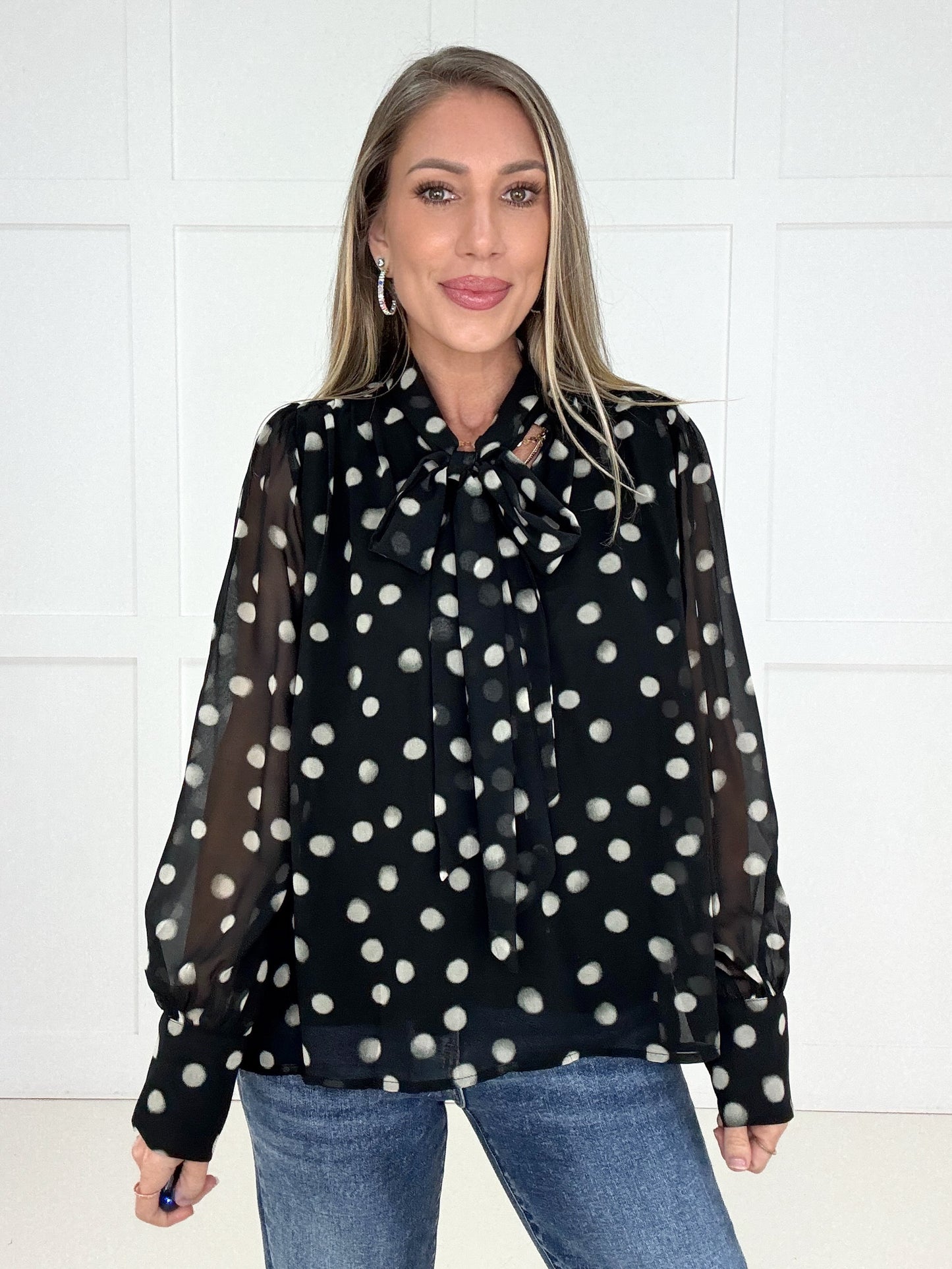 The Posh Polka Dot Blouse