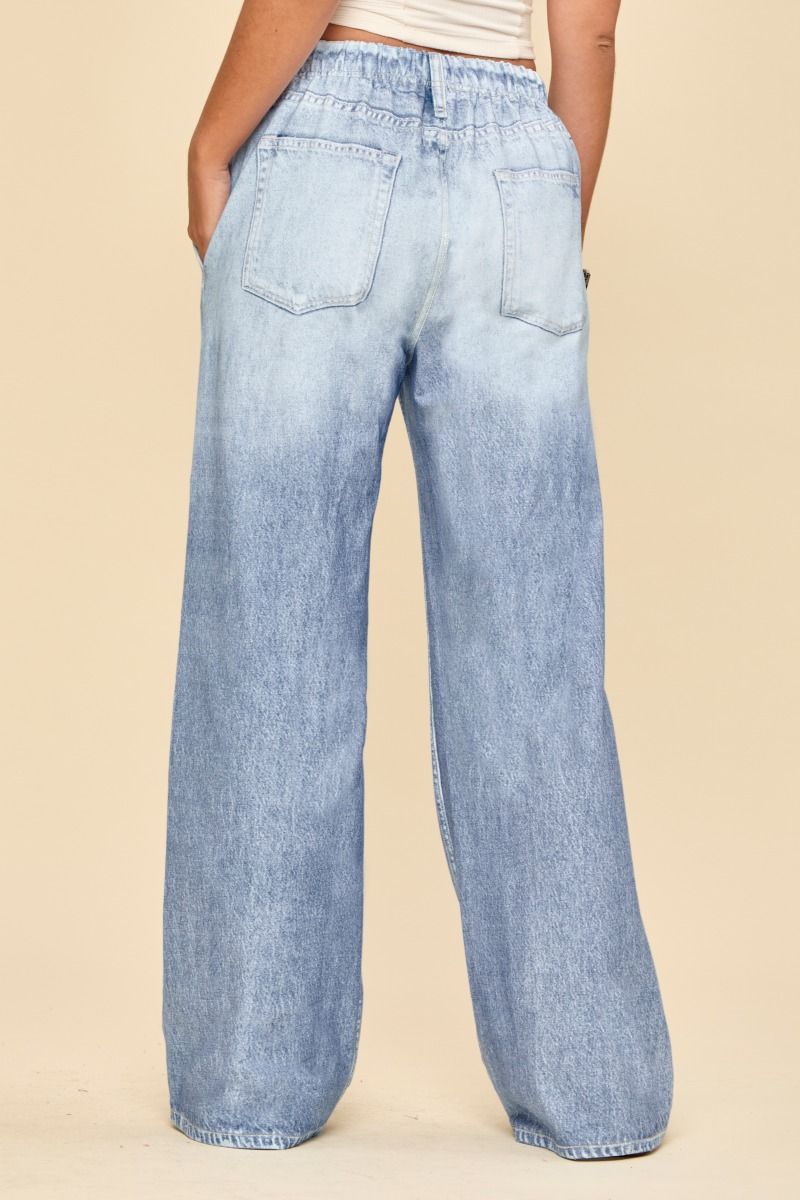 Dear Scarlett Light Wash Wide Leg Denim-210 Other Bottoms- Simply Simpson's Boutique is a Women's Online Fashion Boutique Located in Jupiter, Florida