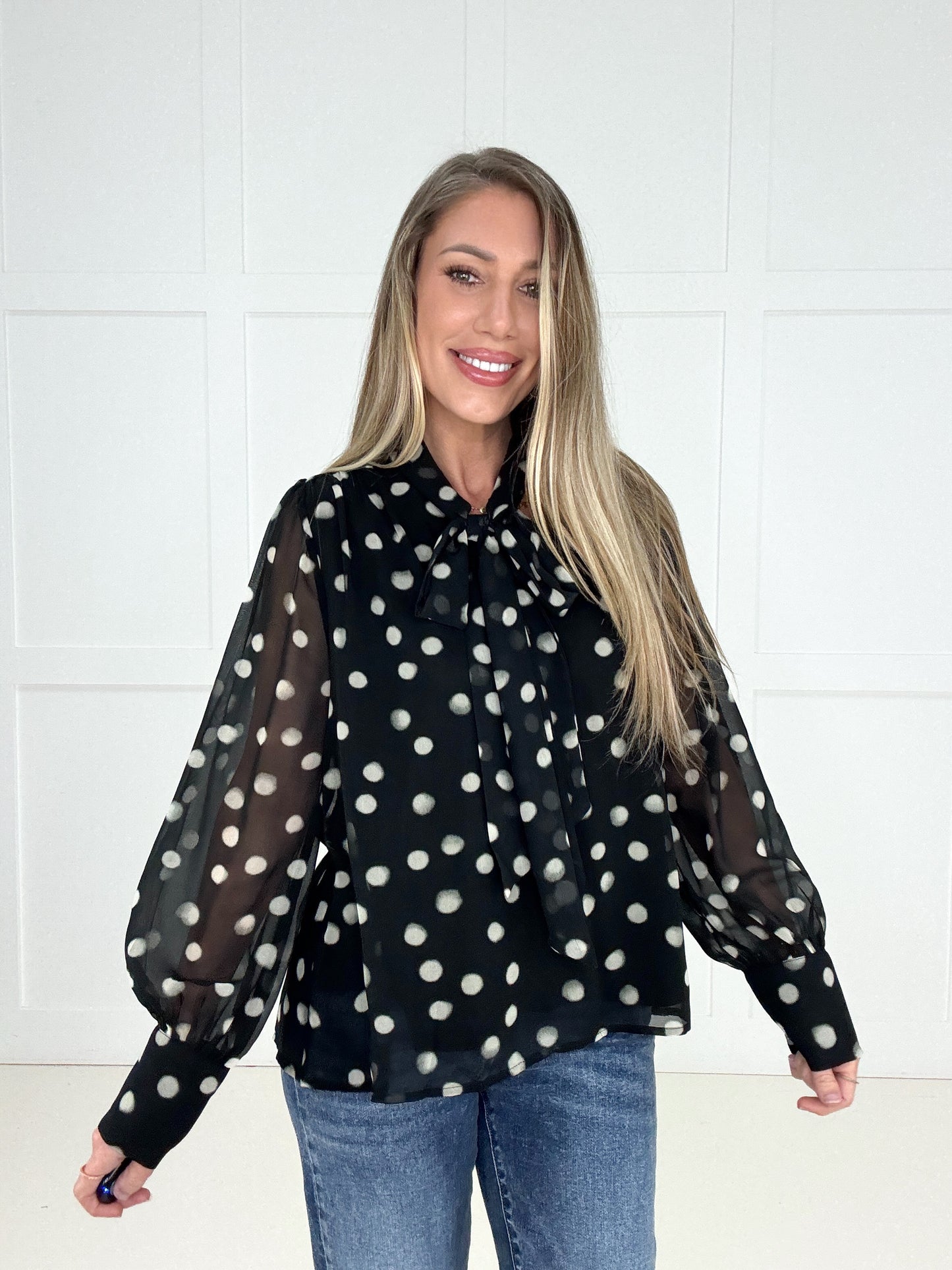 The Posh Polka Dot Blouse