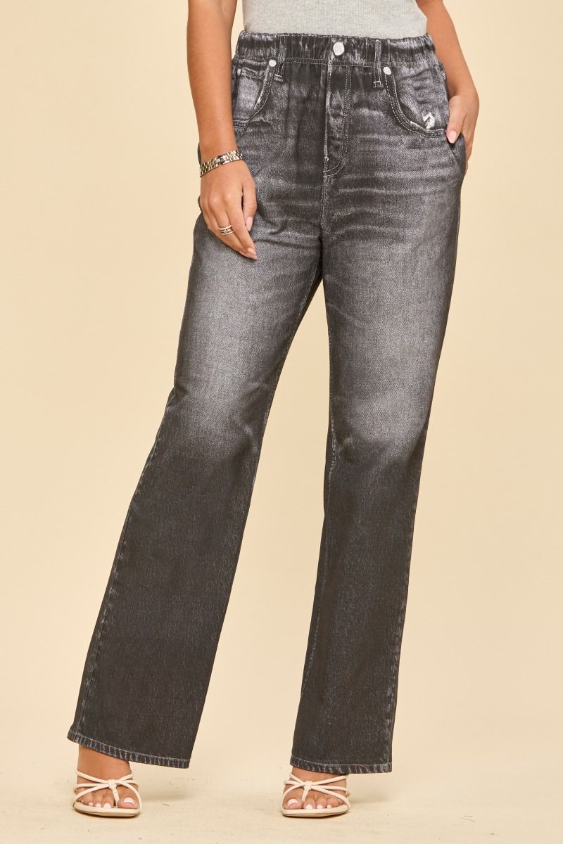 Dear Scarlett Charcoal Straight Leg Denim-210 Other Bottoms- Simply Simpson's Boutique is a Women's Online Fashion Boutique Located in Jupiter, Florida