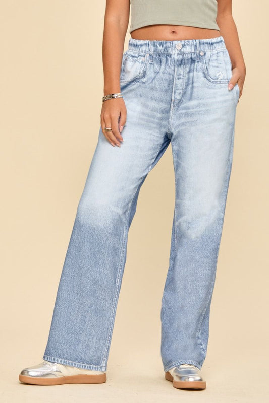 Dear Scarlett Light Wash Straight Leg Denim-210 Other Bottoms- Simply Simpson's Boutique is a Women's Online Fashion Boutique Located in Jupiter, Florida